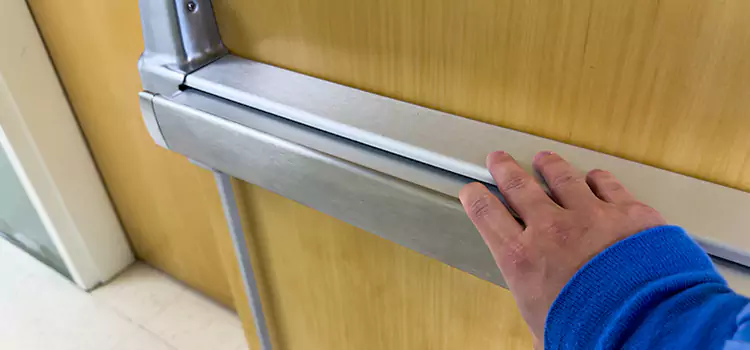 Installing a Push Bar on a Door Everett